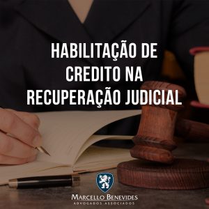 habilitacao de credito recuperacao judicial